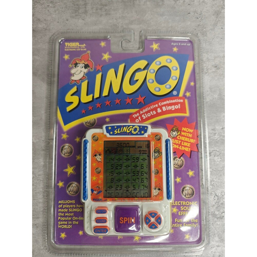 Tiger Electronics Slingo Handheld Game 2000 New In Package Vintage Slots Bingo